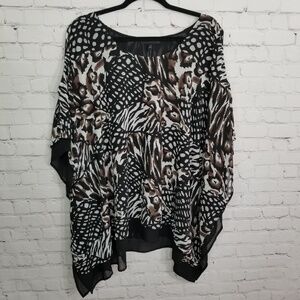 Lane Bryant plus size cold shoulder Kimono Top